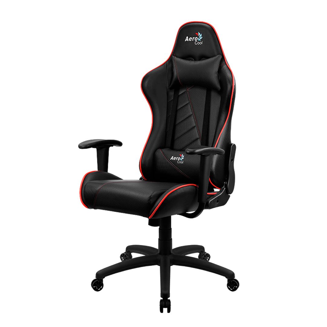Игровое компьютерное кресло Aerocool AC110 AIR BR, искусственная кожа, черно-красный / Игровые кресла №2