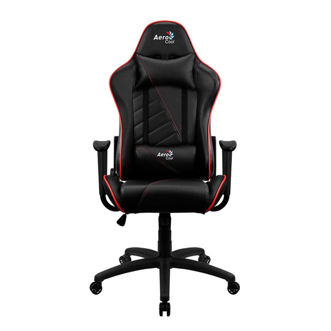 Игровое компьютерное кресло Aerocool AC110 AIR BR, искусственная кожа, черно-красный / Игровые кресла №3
