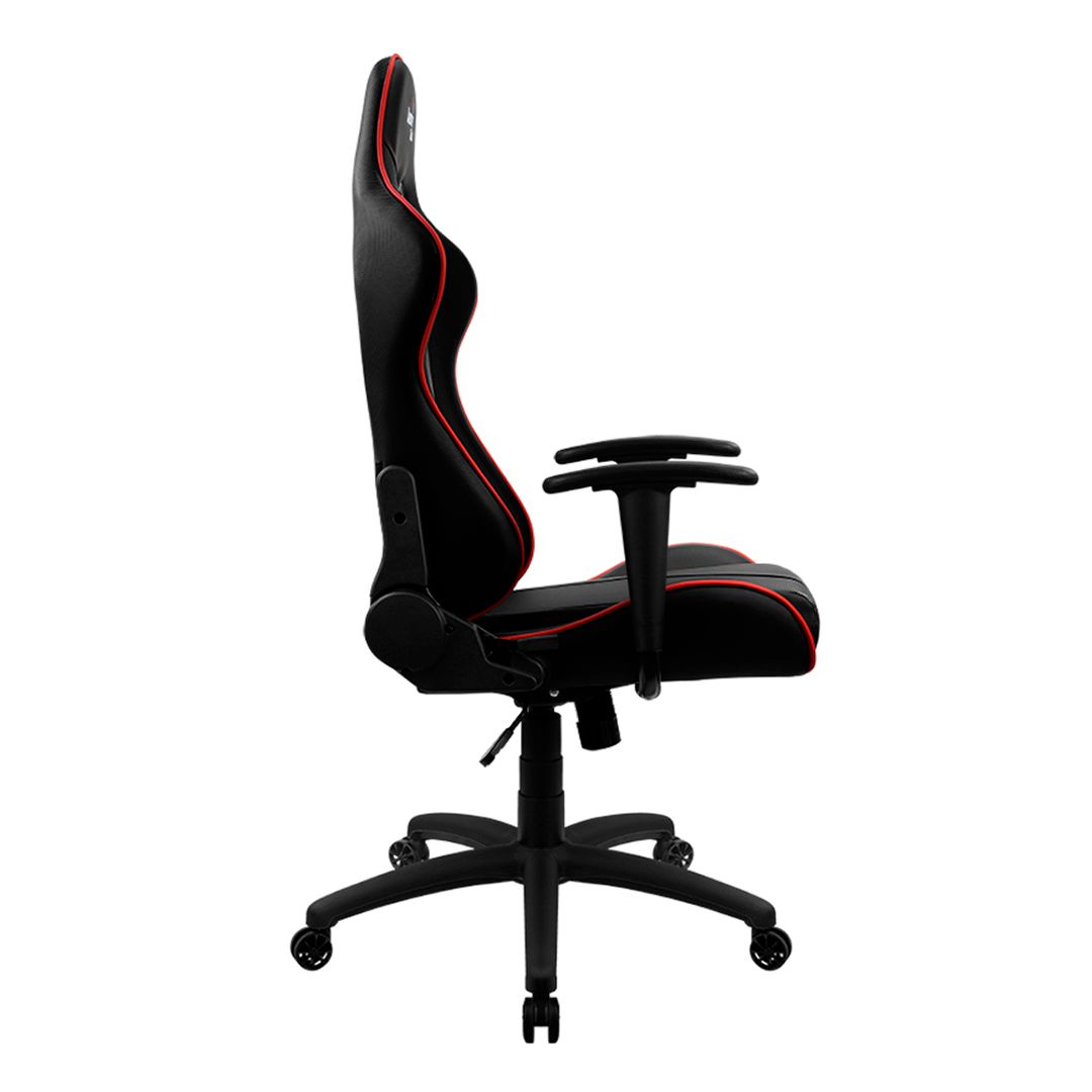 Игровое компьютерное кресло Aerocool AC110 AIR BR, искусственная кожа, черно-красный / Игровые кресла №4