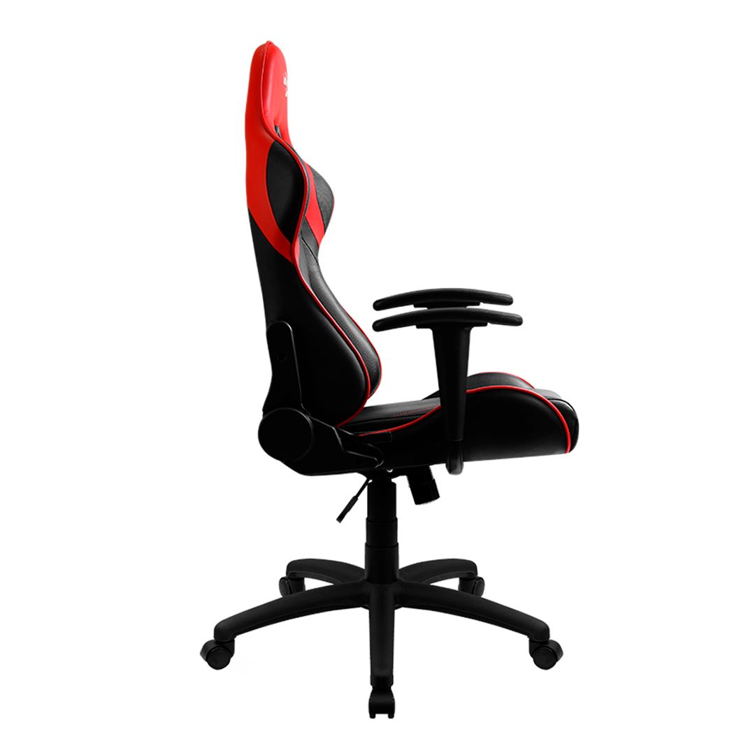 Игровое компьютерное кресло Aerocool AC100 AIR BR, искусственная кожа, черно-красный / Игровые кресла №2