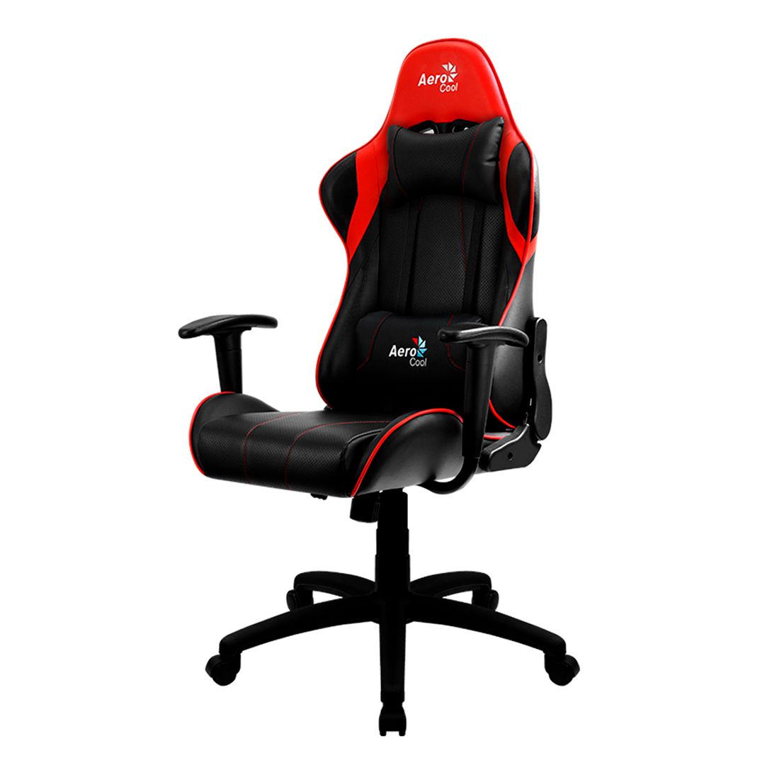 Игровое компьютерное кресло Aerocool AC100 AIR BR, искусственная кожа, черно-красный / Игровые кресла №3