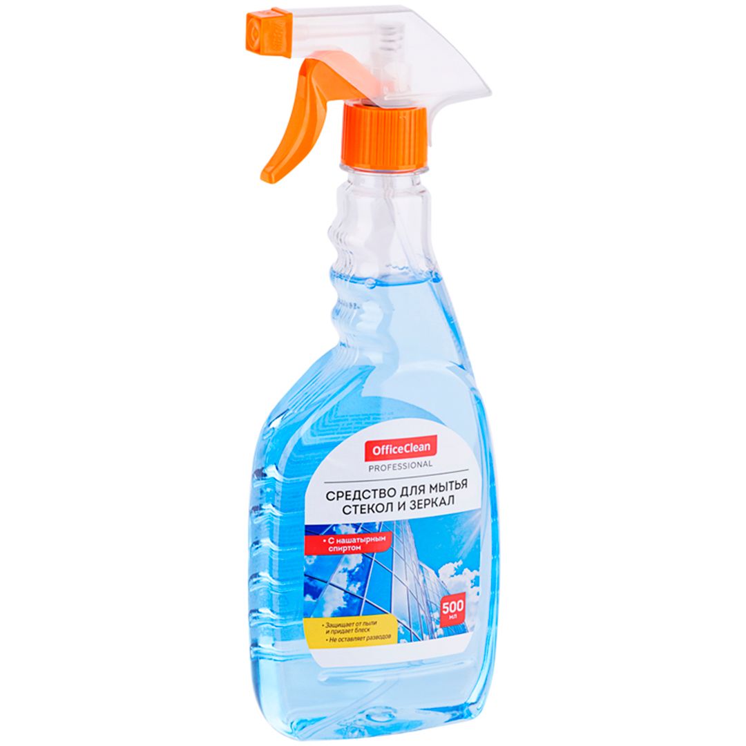 Средство для мытья стекол и зеркал OfficeClean Professional, с нашатырным спиртом, 500 мл / Средства для мытья стекол №2