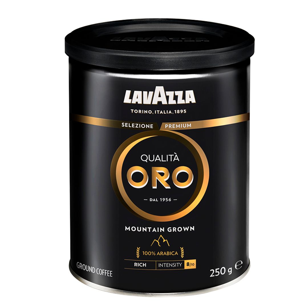 Кофе молотый Lavazza "Qualita. Oro Mountain Grown", средней обжарки, жестяная банка, 250 гр / Кофе молотый