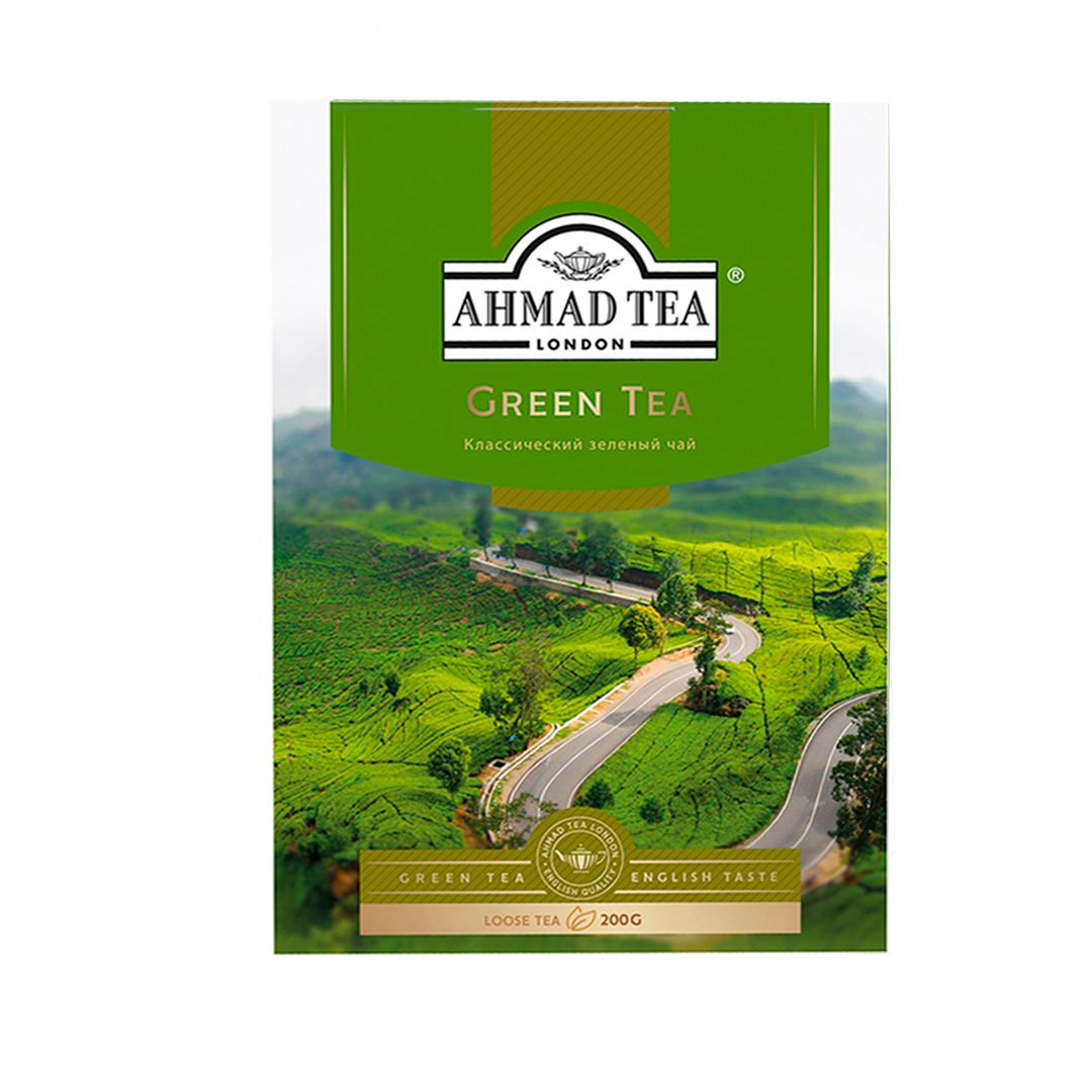 Чай Ahmad "Green Tea", зеленый, 200 г, листовой / Чай листовой