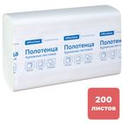 Қағаз сүлгілер OfficeClean Professional, 200 дана, 2 қабатты, 21,5*24 см, Z-бүктелу, ақ