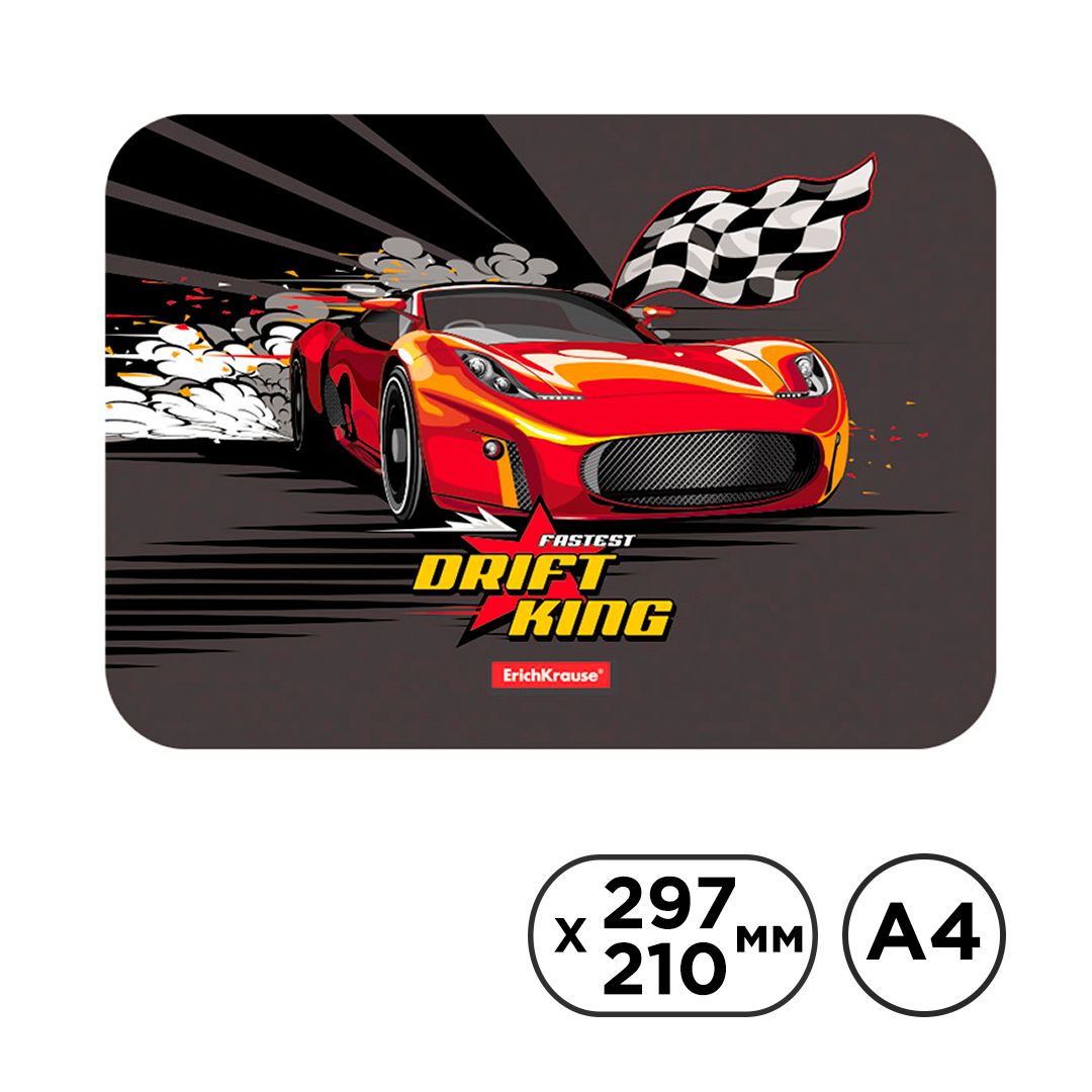 Настольное покрытие Erich Krause "Drift King", пластик, A4 / Аксессуары для лепки