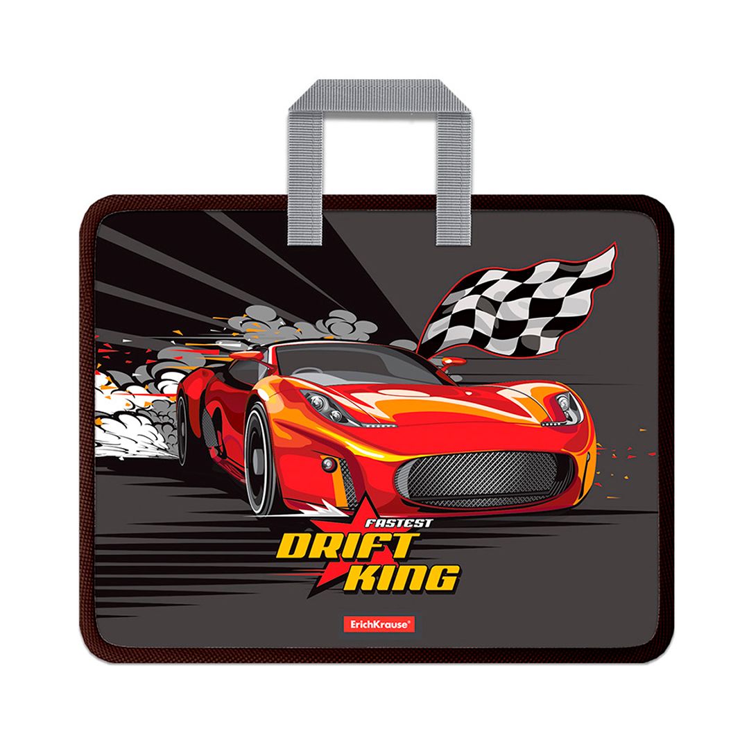 Папка пластиковая для творчества Erich Krause "Drift King", А4+ / Журналы/книги для дошкольных заведений