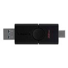 USB-флешка 32 Gb, Kingston "DataTraveler Duo", USB 3.2+Type-C, черная