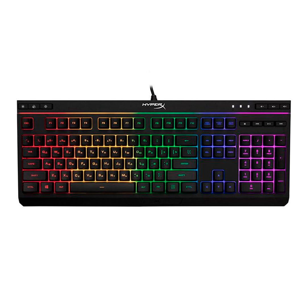 Клавиатура проводная, игровая, HyperX Alloy Core RGB Gaming HX-KB5ME2-RU, ENG/RUS, USB, черная / Все для геймера