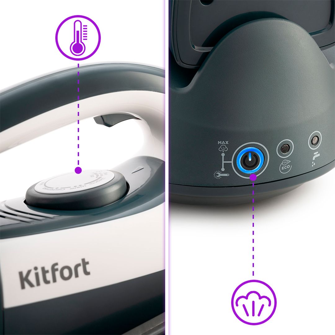 Гладильная система Kitfort KT-968, 2200 Вт, резервуар 1,4 л / Уход за одеждой №5 oe.kz Гладильная система Kitfort KT-968, 2200 Вт, резервуар 1,4 л / Уход за одеждой №5
