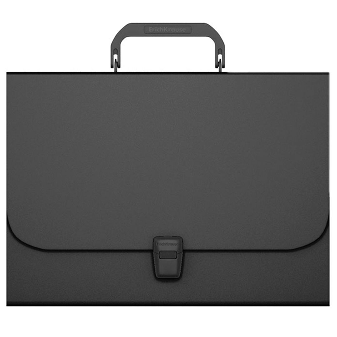 Папка-портфель Erich Krause "Matt Classic", A4 формат, 12 отделений, черный / Портфели с отделениями