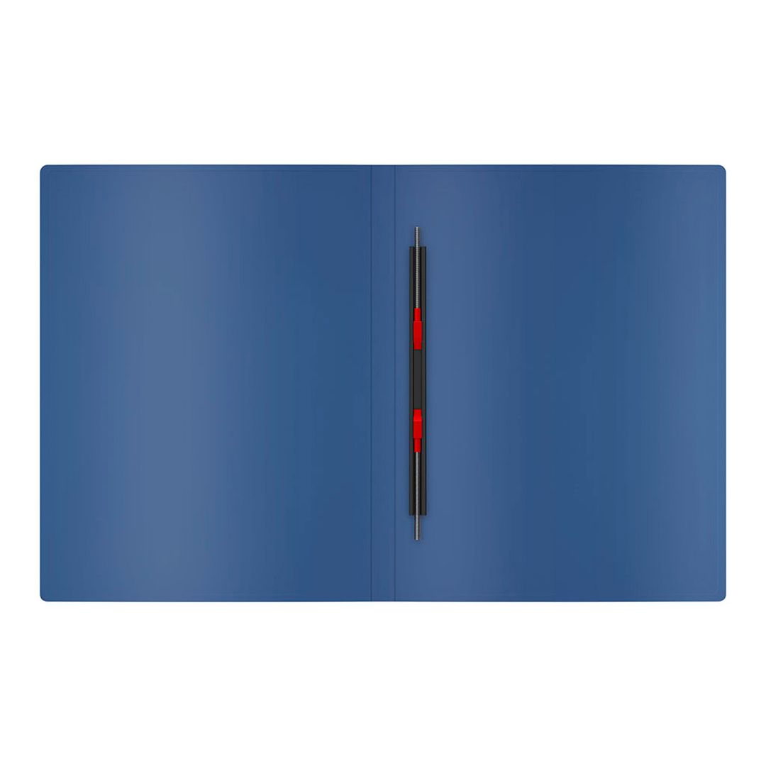 Папка с пружинным скоросшивателем Erich Krause "Matt Classic", А4, корешок 17 мм, синяя / Скоросшиватели пластиковые №3