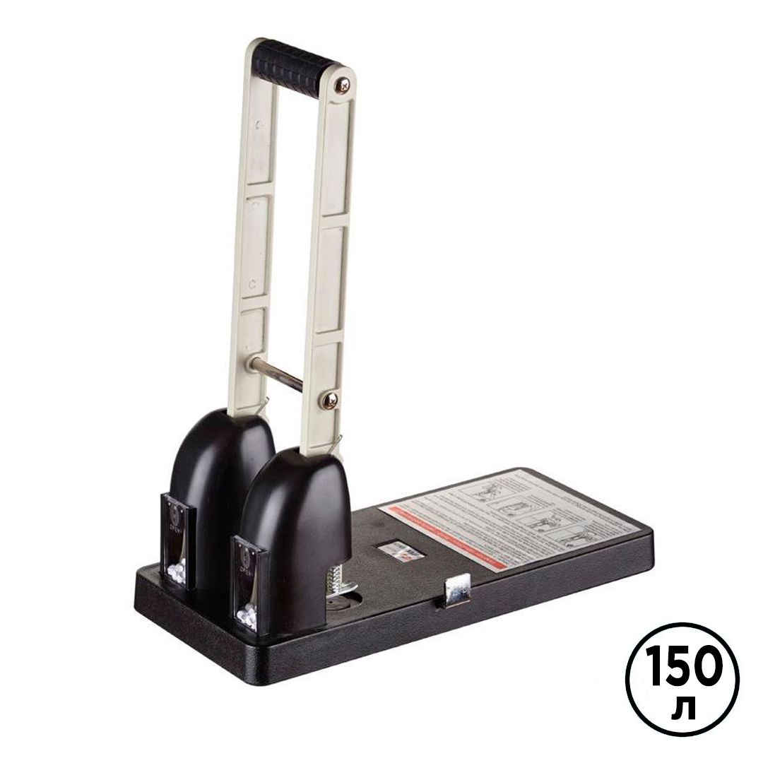 Дырокол Attache, захват 150 листов, мощный, металлический, черный/серый / Дыроколы до 300 листов