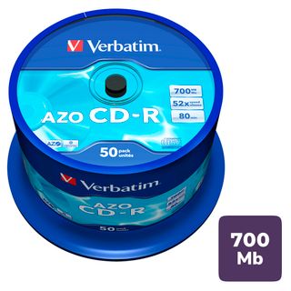 Диск CD-R Verbatim, 700 Mb, 52х, незаписанный, 50 шт/упак / Диски CD/DVD