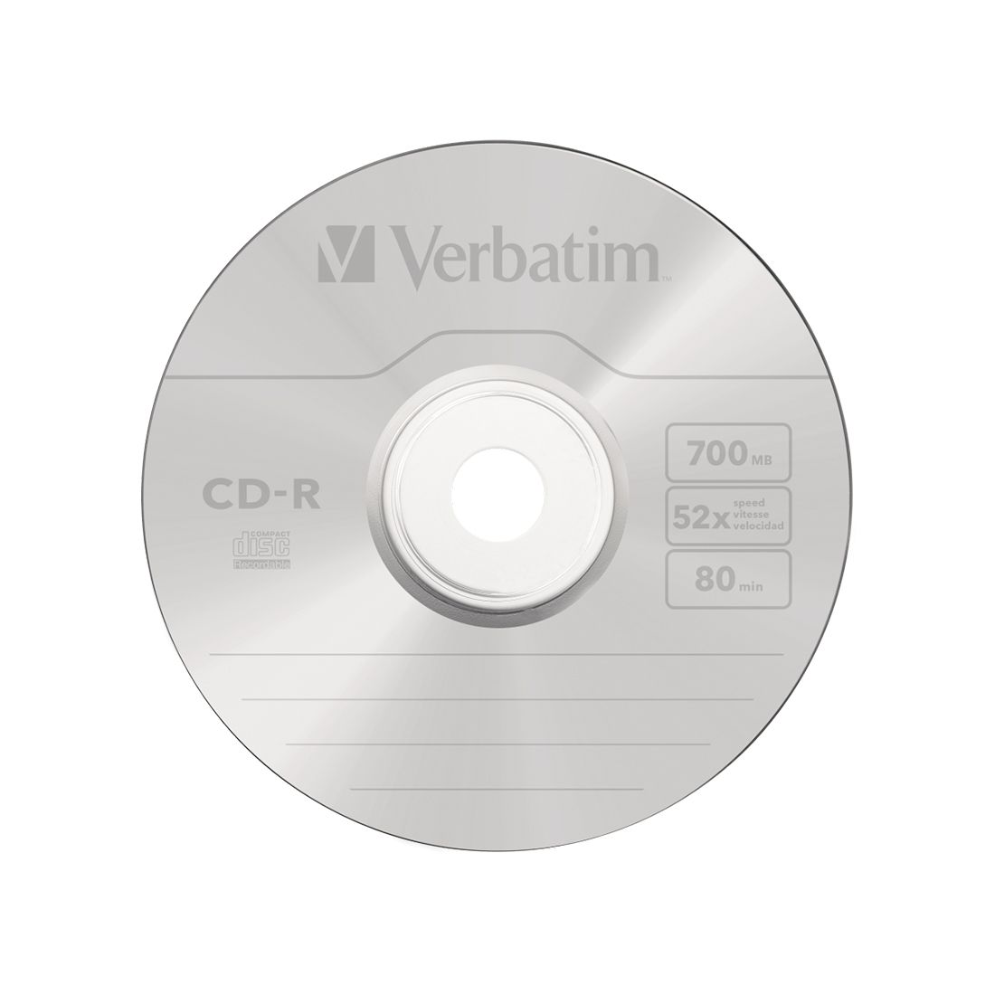 Диск CD-R Verbatim, 700 Mb, 52х, жазылмаған , 50 дана/қапт