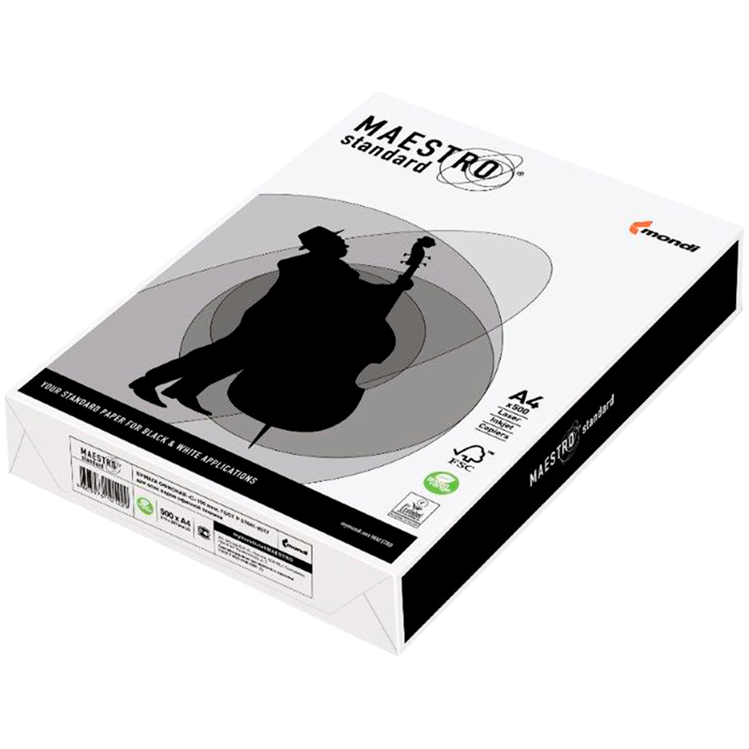 Бумага Maestro "Standard", А4, 80 гр/м2, 500 листов в пачке / Бумага офисная А4 №2