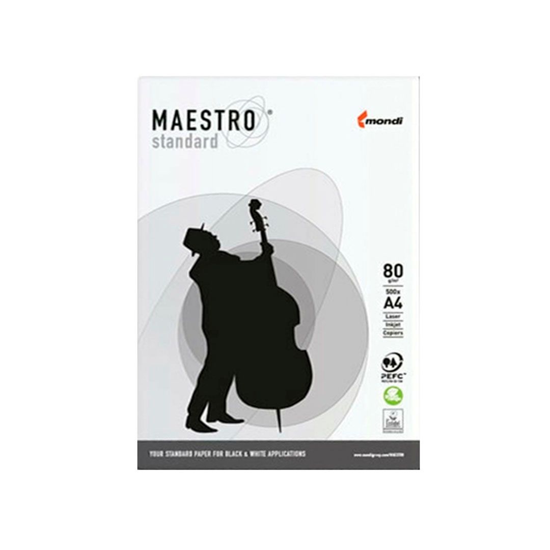 Бумага Maestro "Standard", А4, 80 гр/м2, 500 листов в пачке / Бумага офисная А4