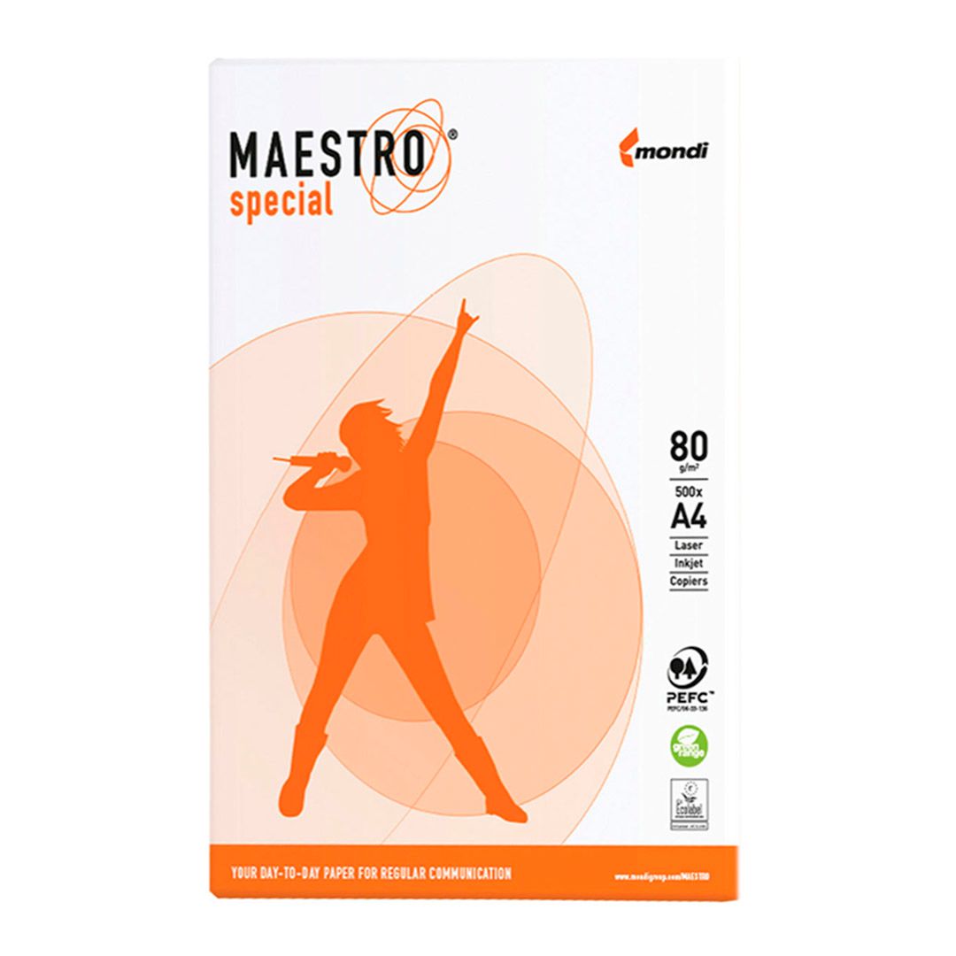 Бумага Maestro "Special", А4, 80 гр/м2, 500 листов в пачке / Бумага офисная А4