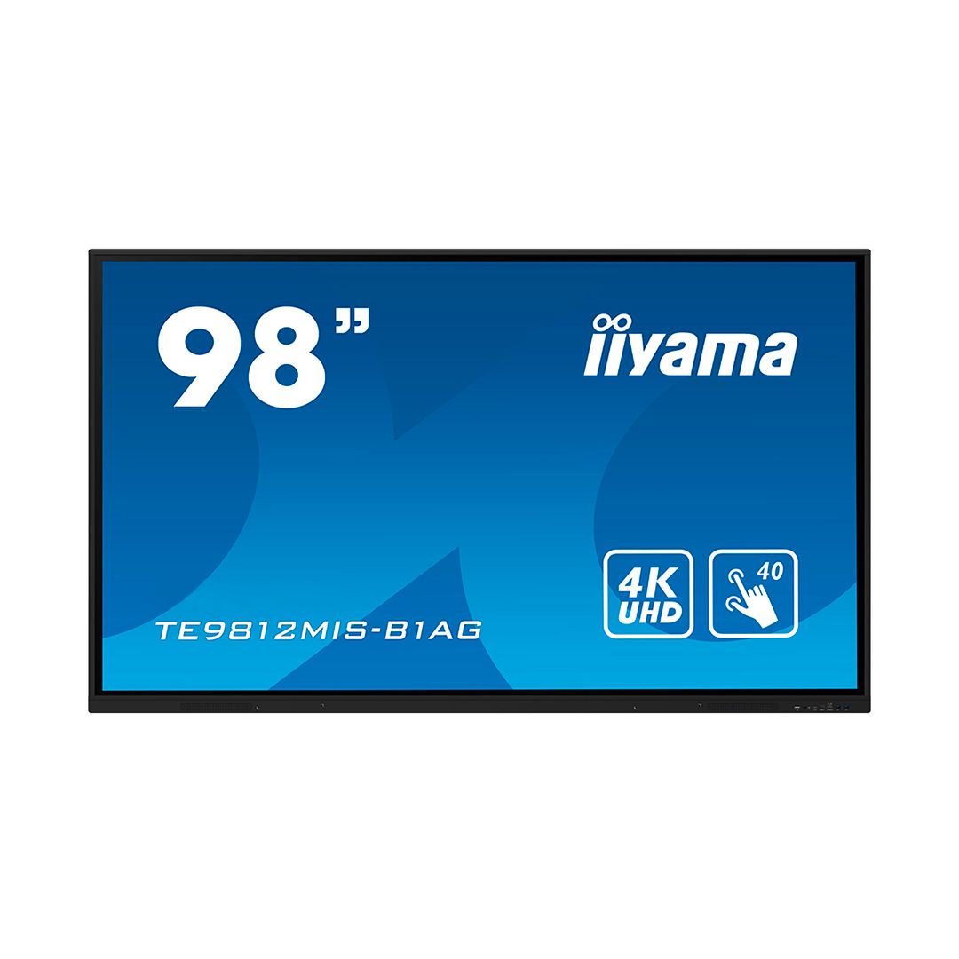 Интерактивная панель iiyama TE9812MIS-B1AG, 98", 4K, сенсорная, черная