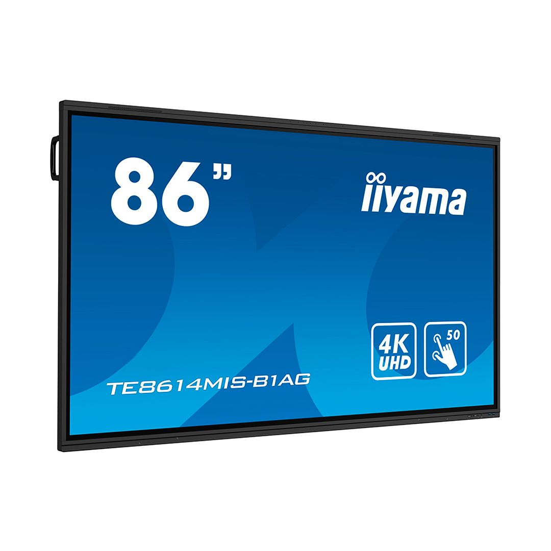 Интерактивная панель iiyama TE8614MIS-B1AG, 86", 4K, сенсорная, черная