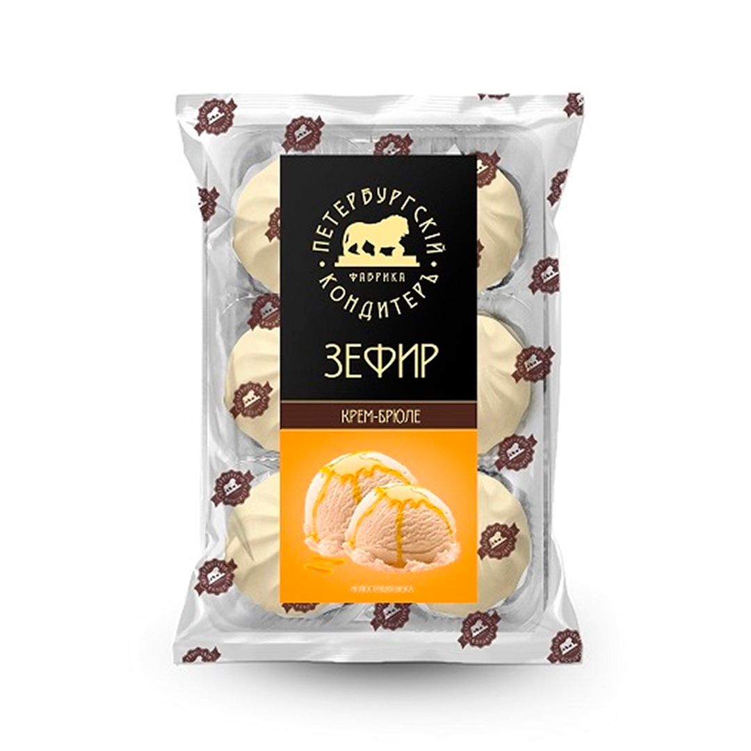 Зефир Петербургский Кондитеръ "Крем брюле", 310 гр