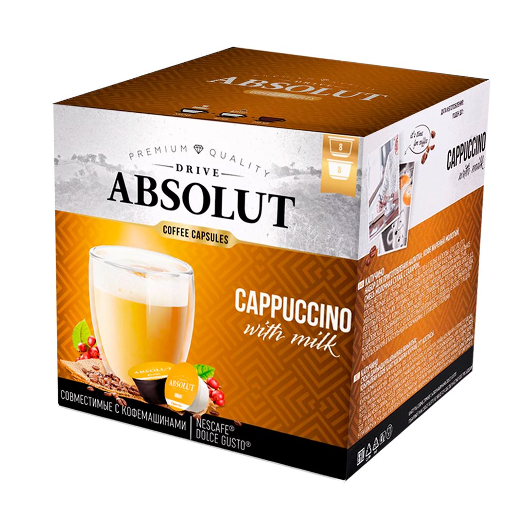 Кофе в капсулах Живой Кофе "Капучино", для кофемашин Dolce Gusto, 8 капсул / Кофе и чай в капсулах