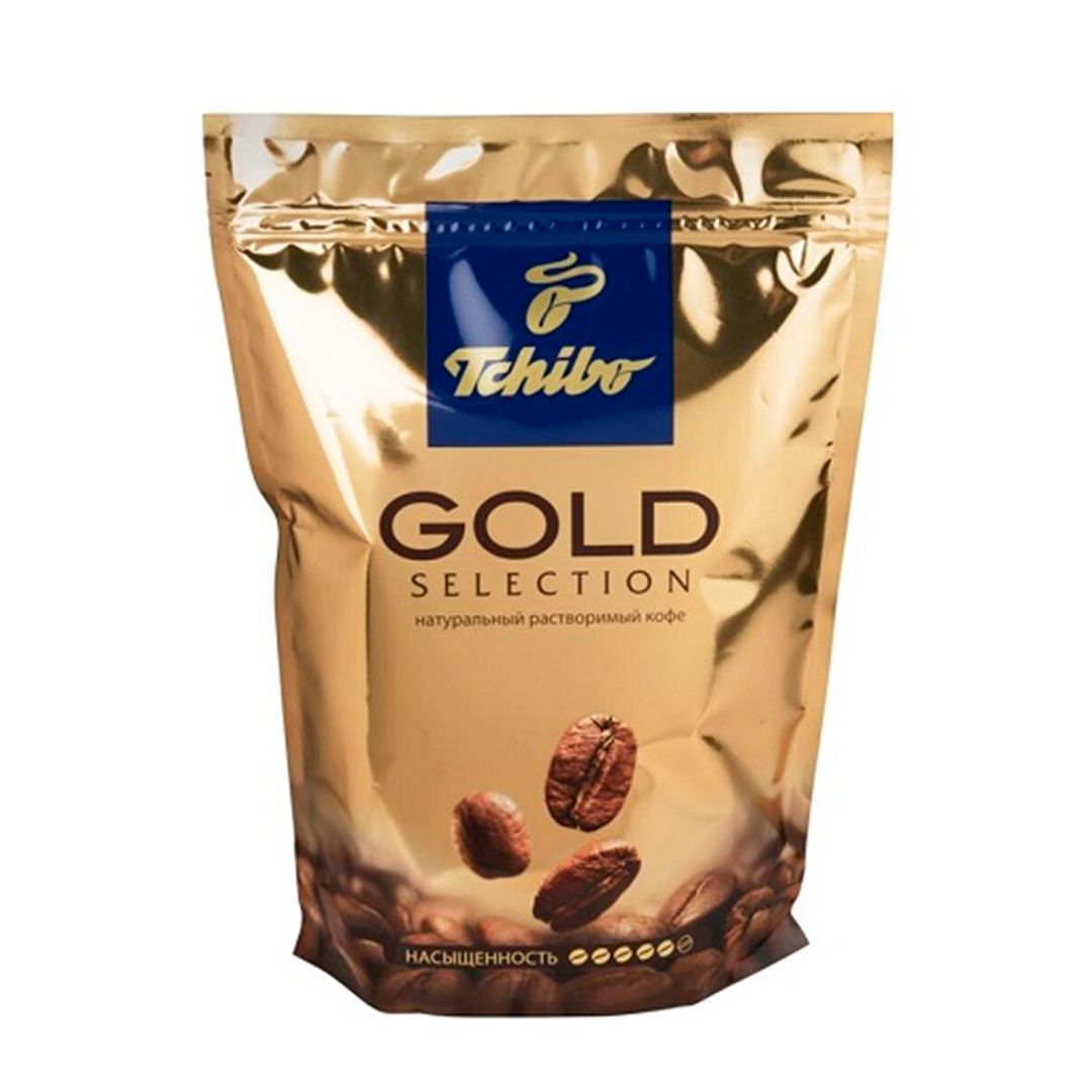 Кофе растворимый Tchibo "Gold Selection", 285 гр, вакуумная упаковка / Кофе растворимый