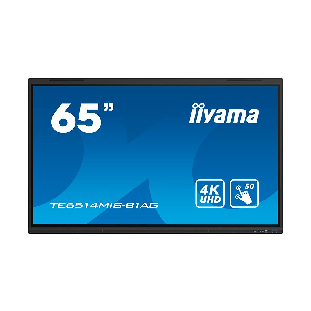 Интерактивная панель iiyama TE6514MIS-B1AG, 65", 4K, сенсорная, черная