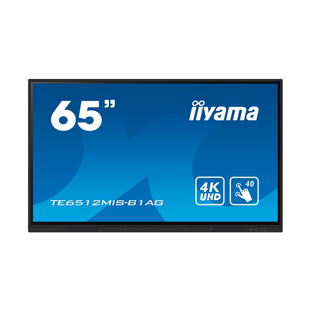 Интерактивная панель iiyama TE6512MIS-B1AG, 65", 4K, сенсорная, черная