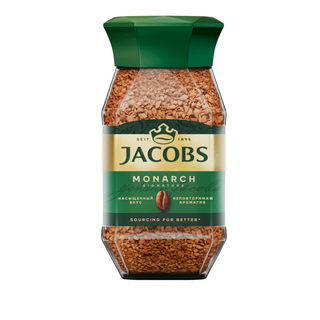 Кофе растворимый Jacobs Monarch, 95 гр, стеклянная банка / Кофе растворимый