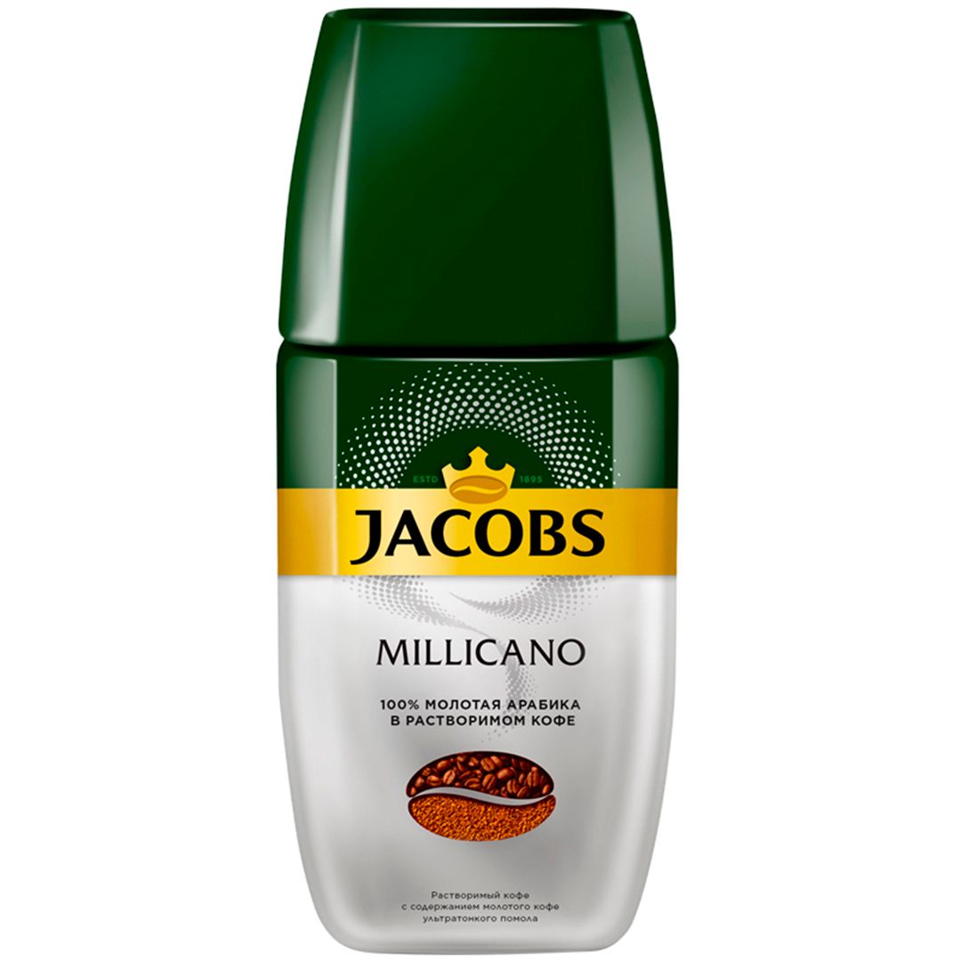 Купить Кофе растворимый Jacobs Monarch Milicano, 160 гр, стеклянная ...