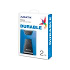 Жесткий диск 2 TB, Adata HD650, 2.5", USB 3.2, HDD, синий
