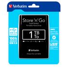 Жесткий диск 1 TB, Verbatim "Store 'n' Go", 2,5", USB 3.0, HDD, черный