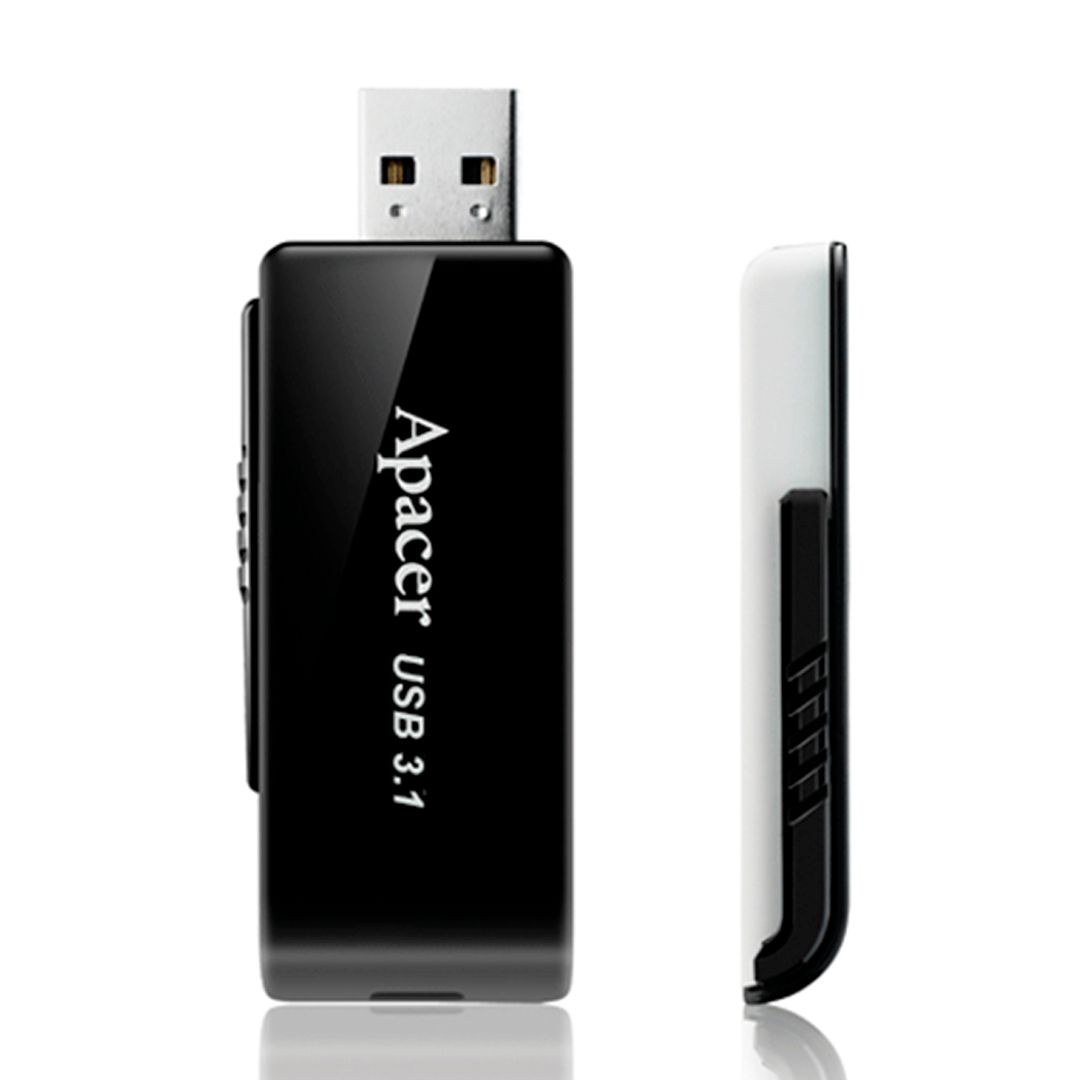 USB-флешка 64 Gb, Apacer "AH350", USB 3.1, черная