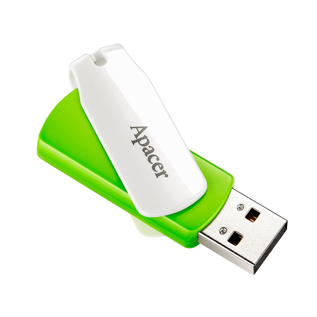 USB-флешка 64 Gb, Apacer "AH335", USB 2.0, зеленая