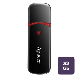 USB-флешка 32 Gb, Apacer "AH333", USB 2.0, черная / USB-флешки