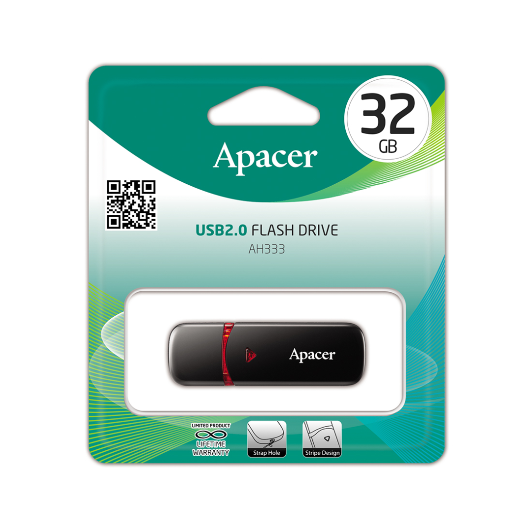 USB-флешка 32 Gb, Apacer "AH333", USB 2.0, черная / USB-флешки №3