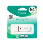 USB-флешка 64 Gb, Apacer "AH333", USB 2.0, ақ