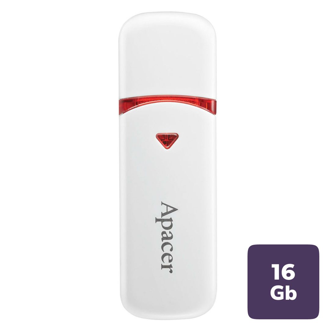 USB-флешка 16 Gb, Apacer "AH333", USB 2.0, белая