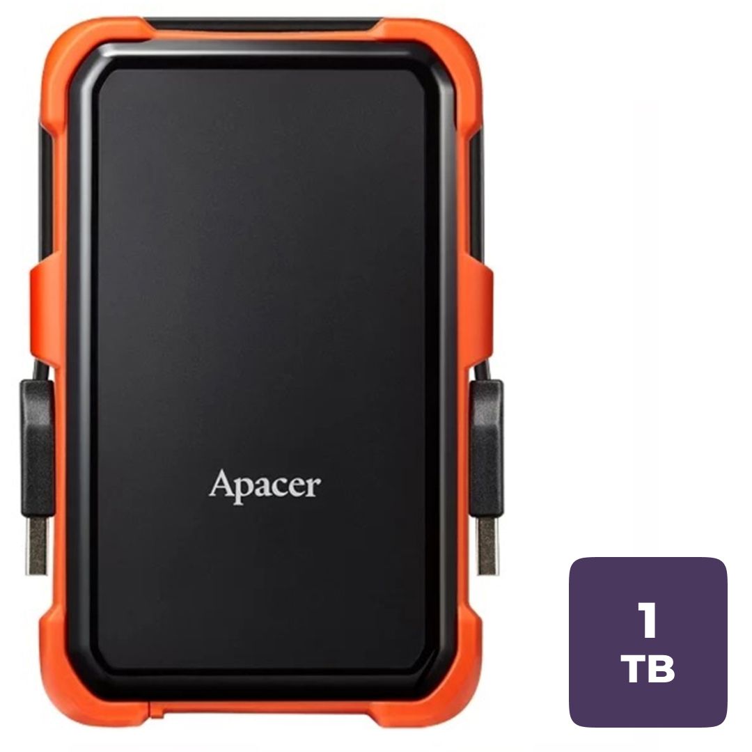 Жесткий диск 1 TB, Apacer AC630, 2.5", USB 3.2, HDD, оранжевый / Внешние жесткие диски