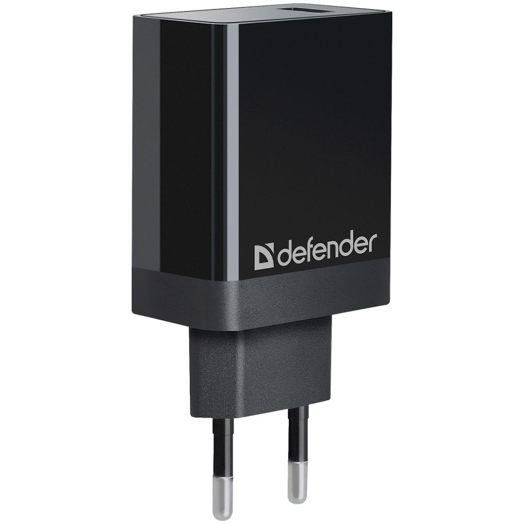 Универсальное USB зарядное устройство Defender UPA-101, быстрая зарядка, QC3.0, 18W, черный / Зарядные устройства, кабели