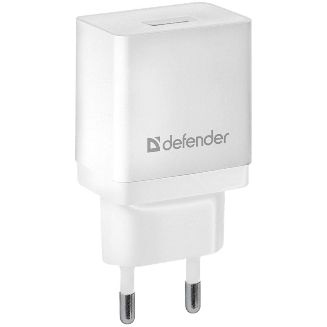 Универсальное USB зарядное устройство Defender EPA-10, 1*USB, 2.1 A, белый / Зарядные устройства, кабели