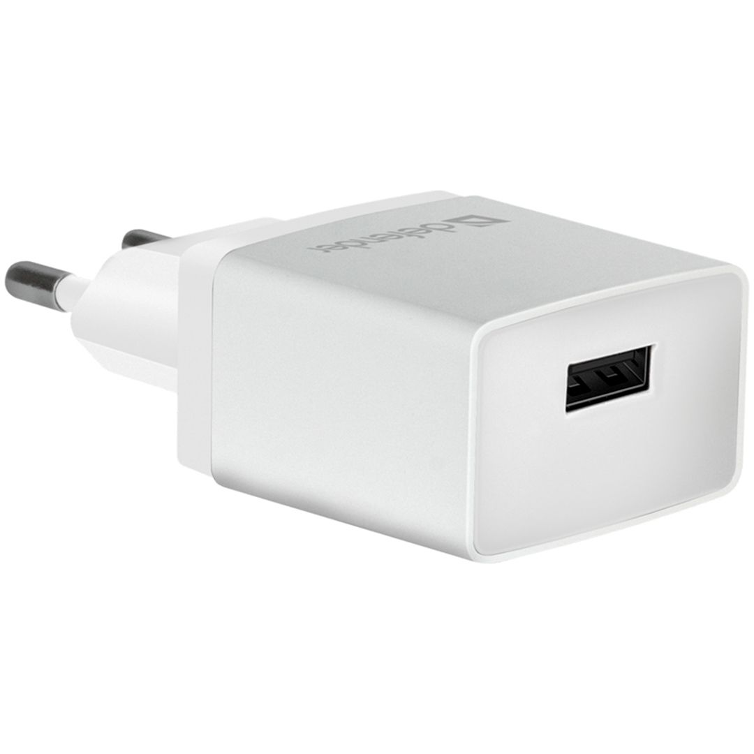 Универсальное USB зарядное устройство Defender EPA-10, 1*USB, 2.1 A, белый / Зарядные устройства, кабели №3