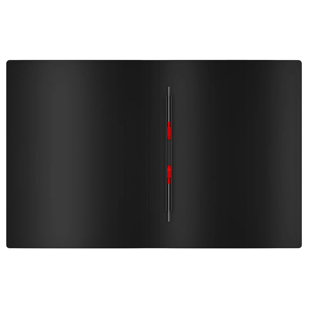 Папка с пружинным скоросшивателем Erich Krause "Matt Classic", А4, корешок 17 мм, черная / Скоросшиватели пластиковые №3