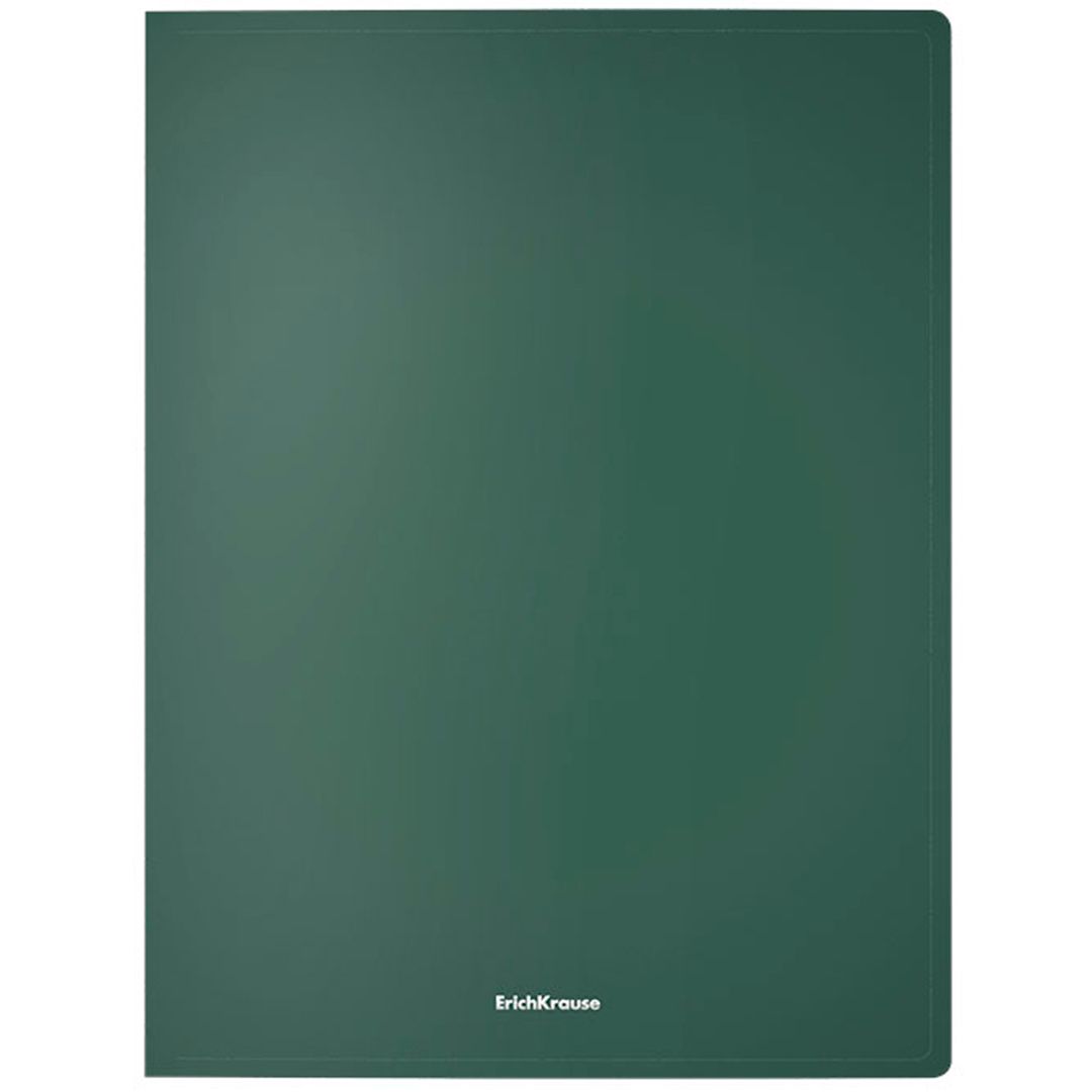 Папка с пружинным скоросшивателем Erich Krause "Matt Classic", А4, корешок 17 мм, зеленая / Скоросшиватели пластиковые