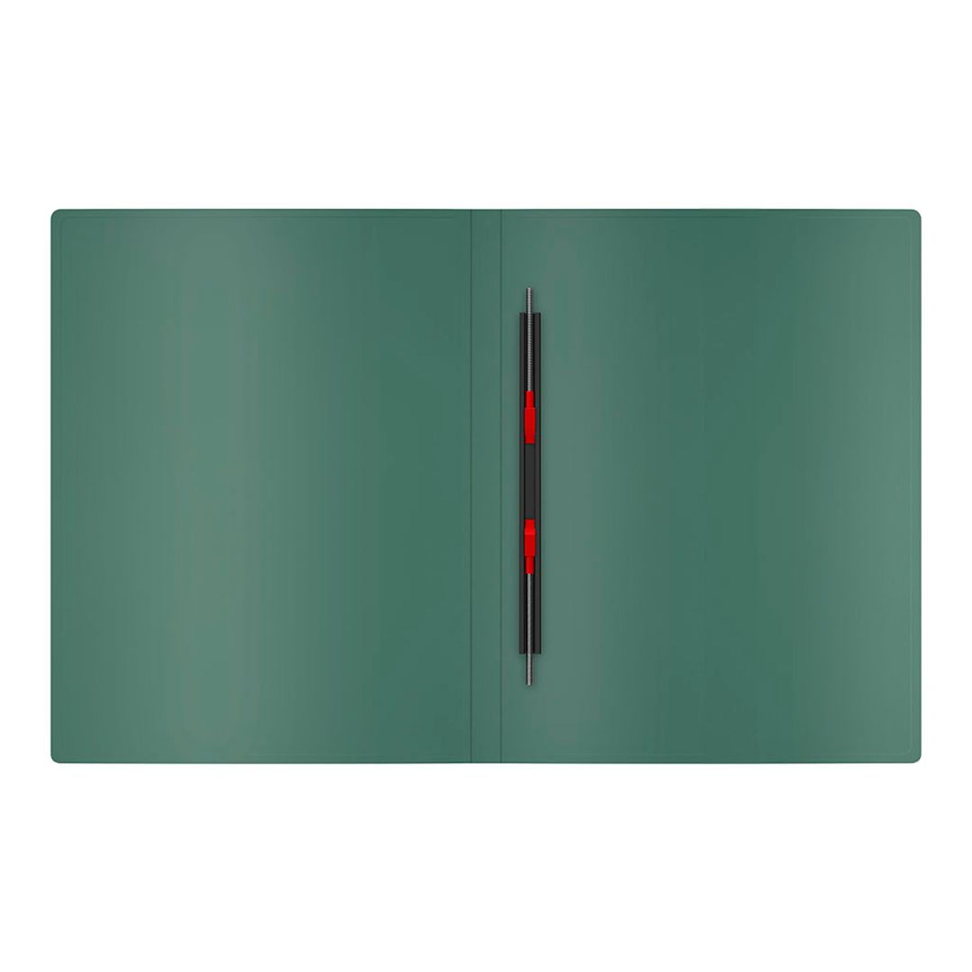 Папка с пружинным скоросшивателем Erich Krause "Matt Classic", А4, корешок 17 мм, зеленая / Скоросшиватели пластиковые №3