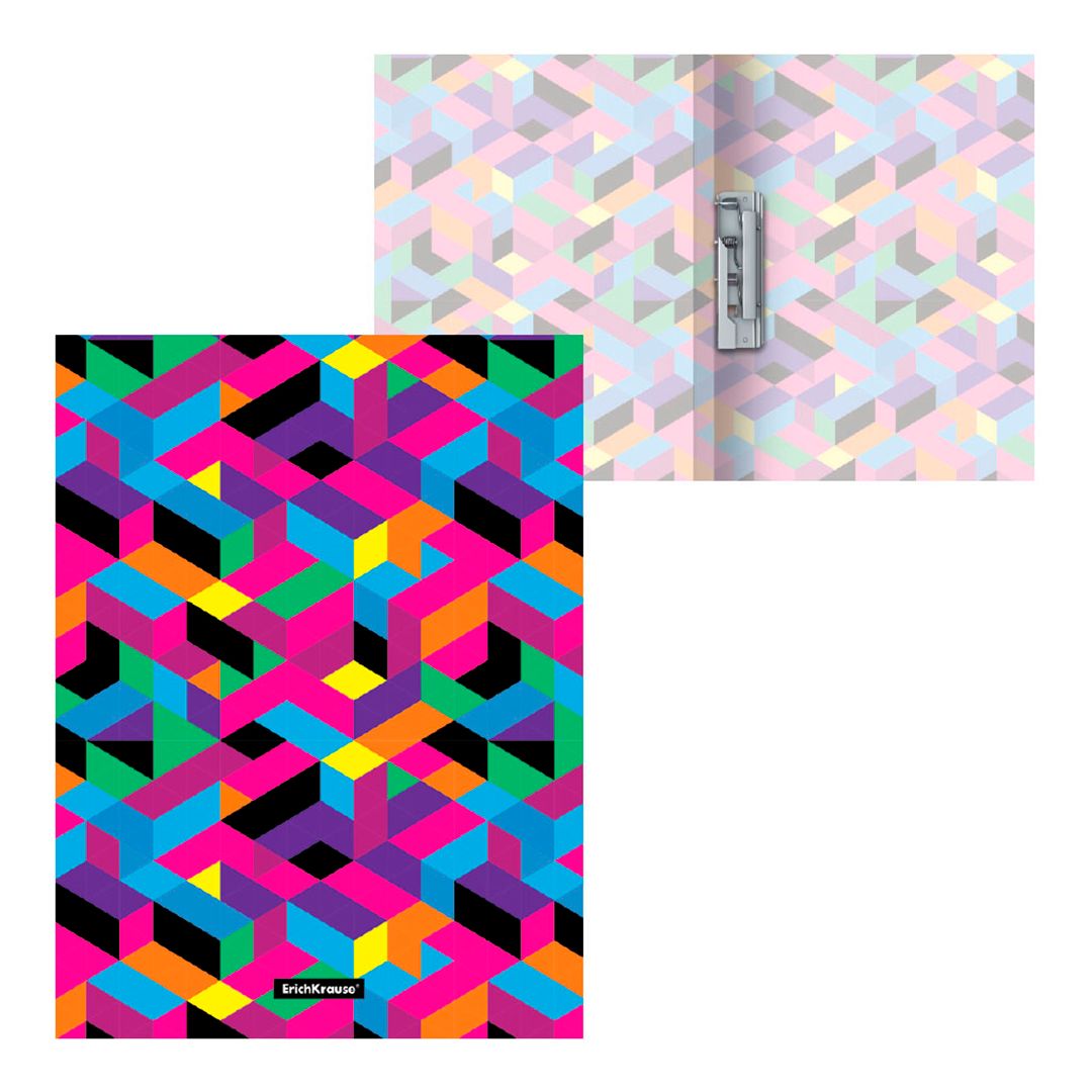 Папка Erich Krause "Disco Style" с зажимом, A4 формат, корешок 17 мм, цветной / Папки с зажимом №2