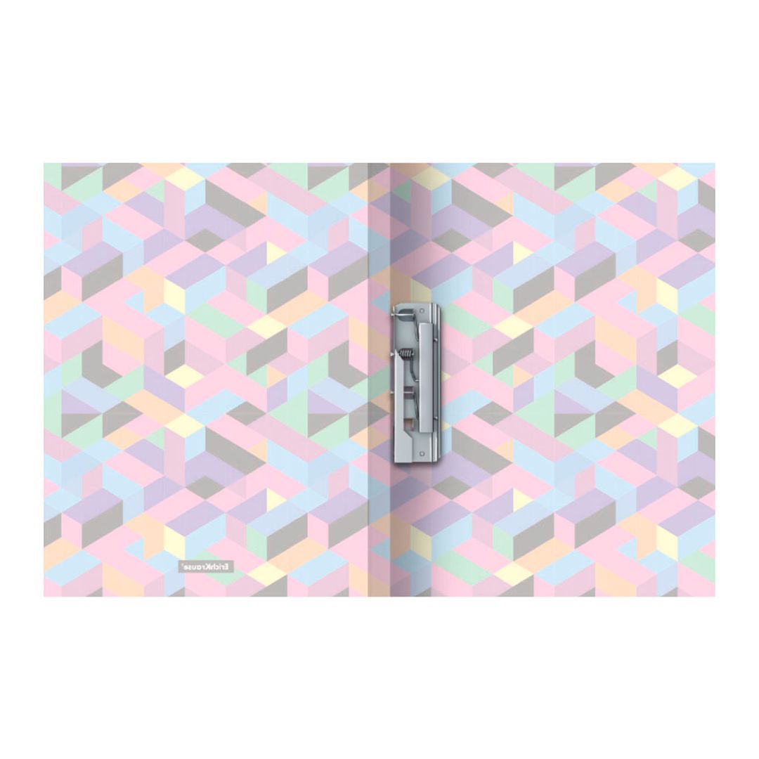 Папка Erich Krause "Disco Style" с зажимом, A4 формат, корешок 17 мм, цветной / Папки с зажимом №3