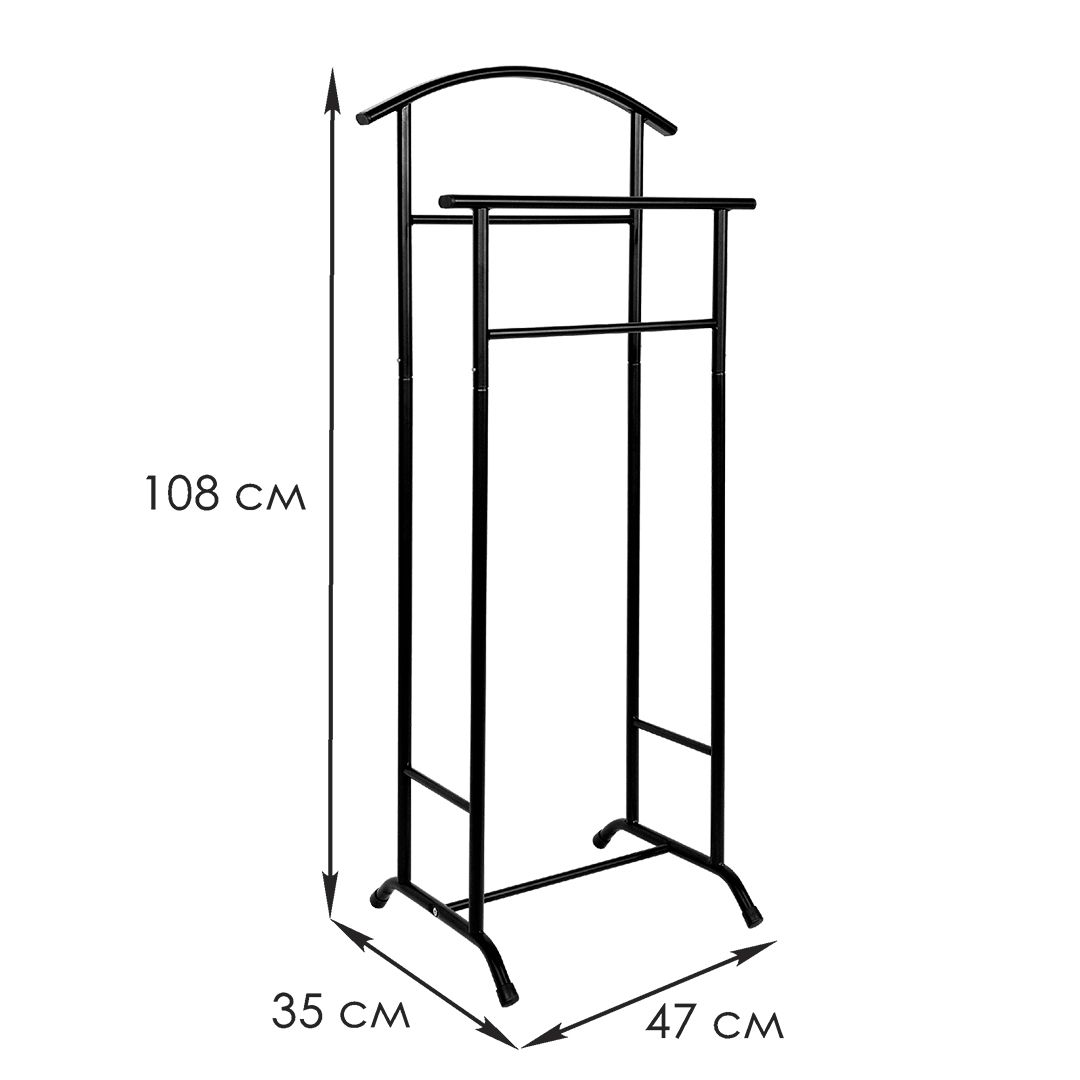 Вешалка напольная "Стиль 3", 108 см, черная