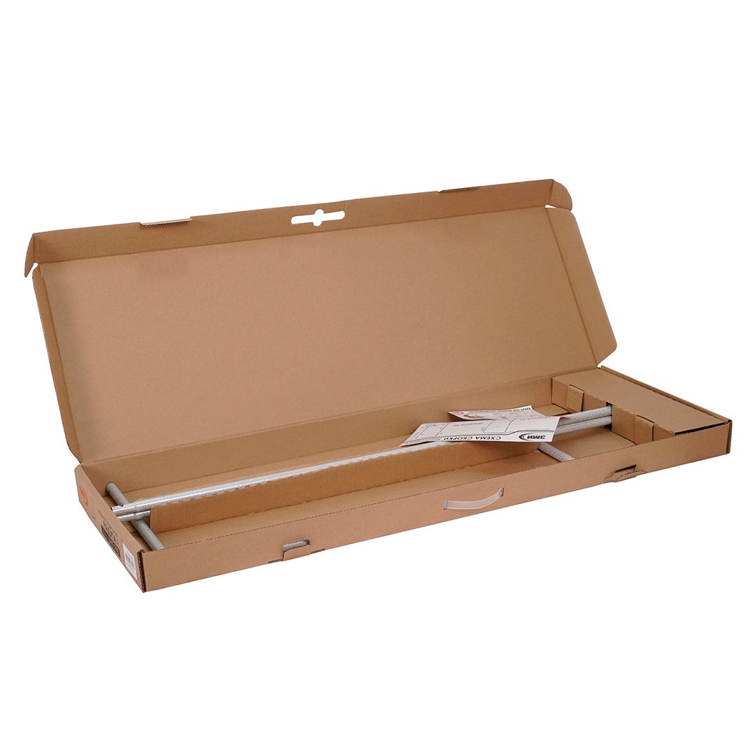 Вешалка напольная гардеробная "Радуга 1", металлическая, 150 см, белое серебро / Вешалки №8